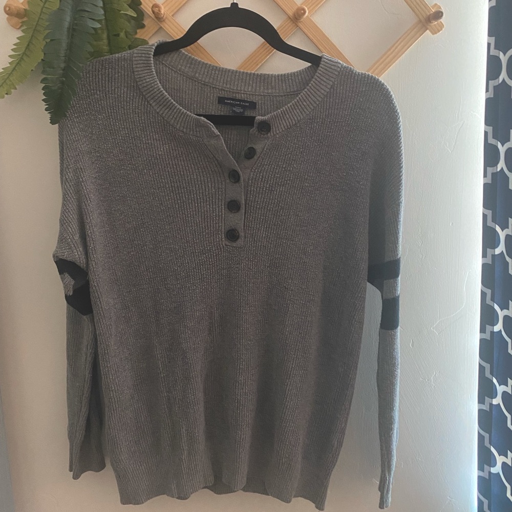 American eagle henley sweater